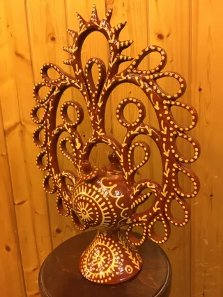 Botijo Fantasía Calado Cerámica Artesanal