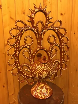 Botijo Fantasía Calado Cerámica Artesanal