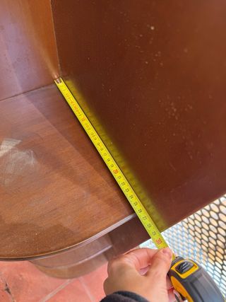 Mueble esquinero de madera