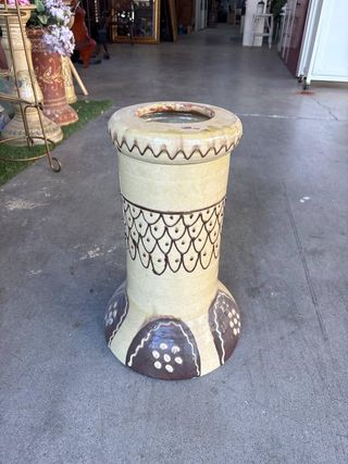 PEDESTAL MACETERO CERÁMICO