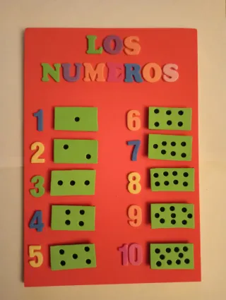 Juego didáctico de números foam