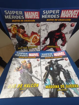 Revistas d bustos d colección super héroes Marvel