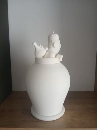 Figura Tintín en jarrón 34 cm