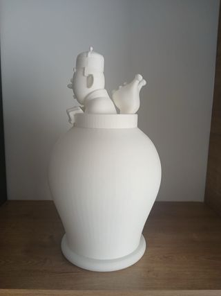 Figura Tintín en jarrón 34 cm