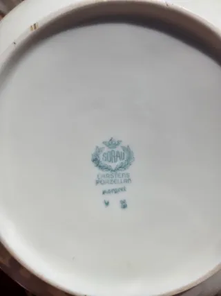 Recipiente porcelana con tapa floral
