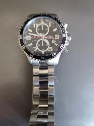 Reloj Invicta Acero Inoxidable Cronógrafo Negro