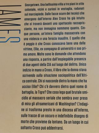 James Patterson Lotto 3 Libri Thriller