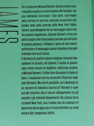 James Patterson Lotto 3 Libri Thriller