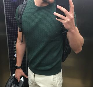 Camiseta Massimo Dutti verde hombre