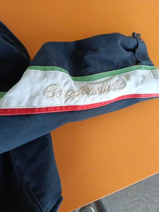Chaqueta de moto negra ducati