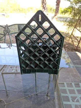 Soporte Jaula Jilguero PVC Verde