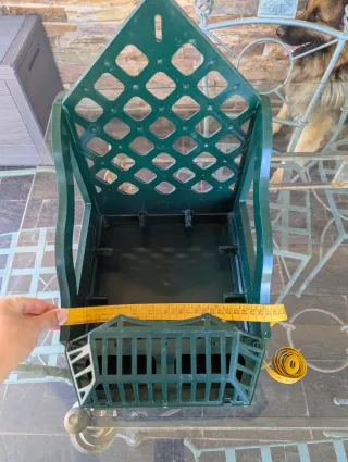 Soporte Jaula Jilguero PVC Verde