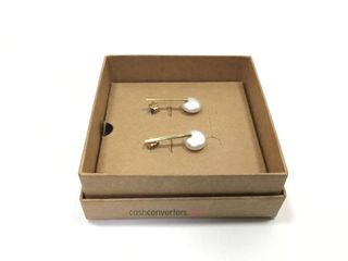 pendientes oro 18k con piedra con perla