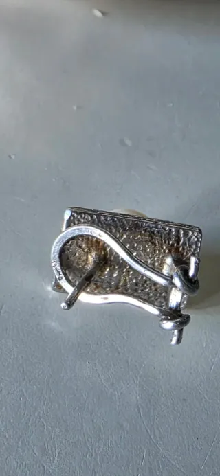 Pendientes de plata y perla