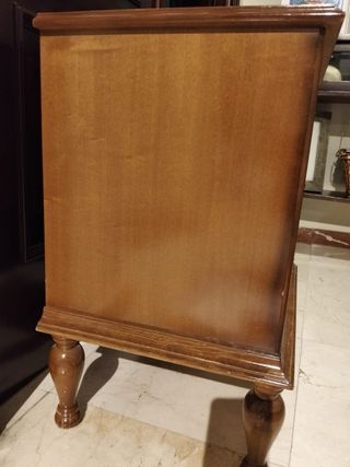 Mesita de noche vintage madera