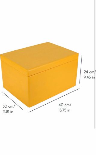 Caja Decorativa Almacenaje Amarilla