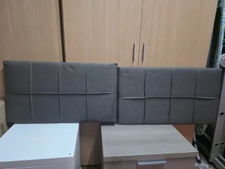 Cabecero Cama 135cm Tapizado Marrón