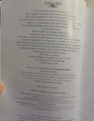 Saga Crepúsculo: Guía oficial ilustrada, Alfaguara