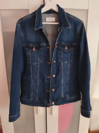Chaqueta Vaquera Cortefiel Azul Marino Talla L