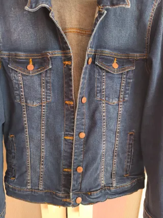 Chaqueta Vaquera Cortefiel Azul Marino Talla L