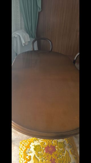 Mesa comedor y 6 sillas tapizadas