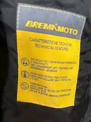 Giacca Moto Donna Brema biker Nera