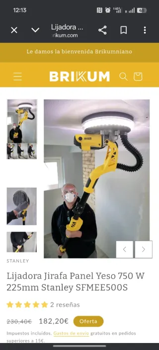 Lijadora jirafa Stanley 750W