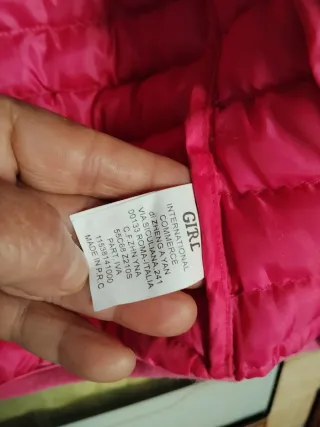 Piumino bambina 10gr con cappuccio