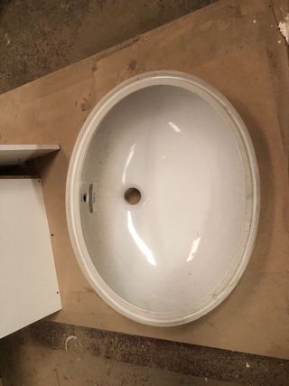 Lavabo Roca Berna Blanco Porcelana .  pica