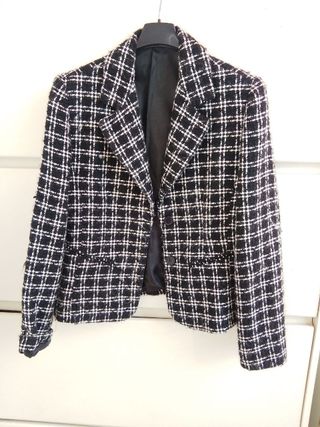 Giacca Artigli quadri donna lana b/w M