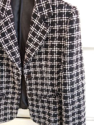 Giacca Artigli quadri donna lana b/w M