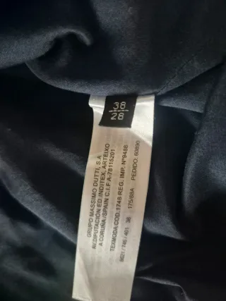 Vestido Massimo Dutti azul marino