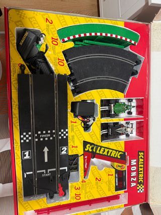 Pista de coches Scalextric Jaguar y McLaren