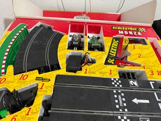 Pista de coches Scalextric Jaguar y McLaren