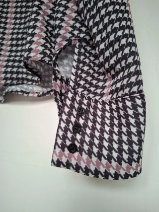 Camicia cropped Indigena con  fantasia