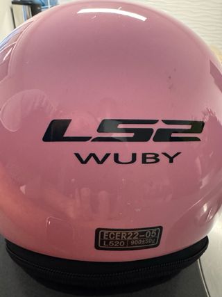 Casco moto niña rosa LS2 WUBY Talla L