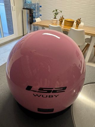 Casco moto niña rosa LS2 WUBY Talla L