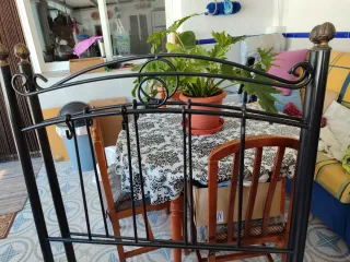 Cabecero forja 90 cm negro