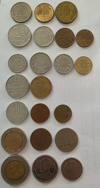 Lote de 100+ Monedas del Mundo Variadas