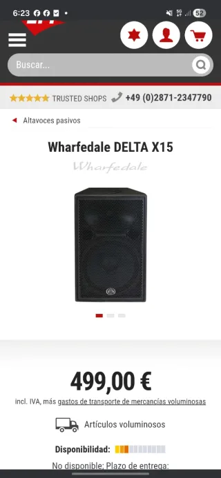 Altavoces Wharfedale 15 Profesionales