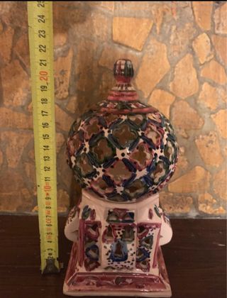 Portacandele in ceramica traforato