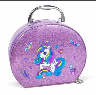 Maletín de manicura infantil con unicornios