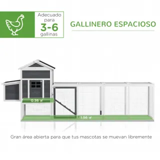 Gallinero Grande Madera 3-6 Gallinas