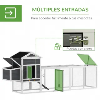 Gallinero Grande Madera 3-6 Gallinas