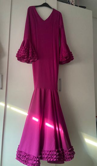 Traje de flamenca buganvilla