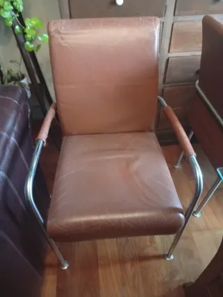 Sillas de cuero Jan des Bouvrie
