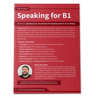 Libro de Speaking B1 para Cambridge (PET)