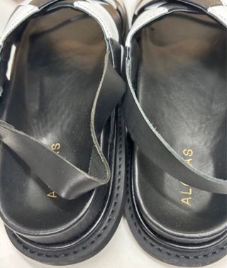 Sandalias Alohas Talla 41 Cuadros Blanco y Negro