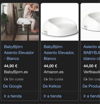 Elevador Silla Bebé BabyBjörn.
