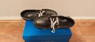 Mocasines náutico niño negros talla 35